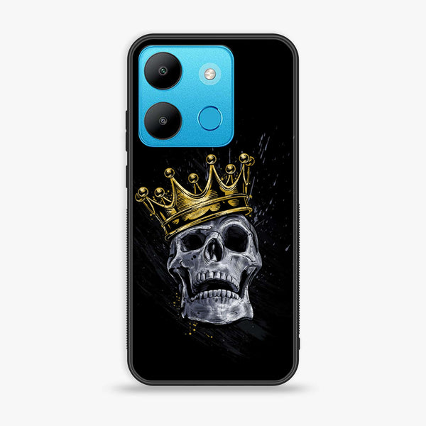 Infinix Smart 7 - King Series V 2.0 Design 5  - Premium Printed Glass soft Bumper shock Proof Case CS-20029