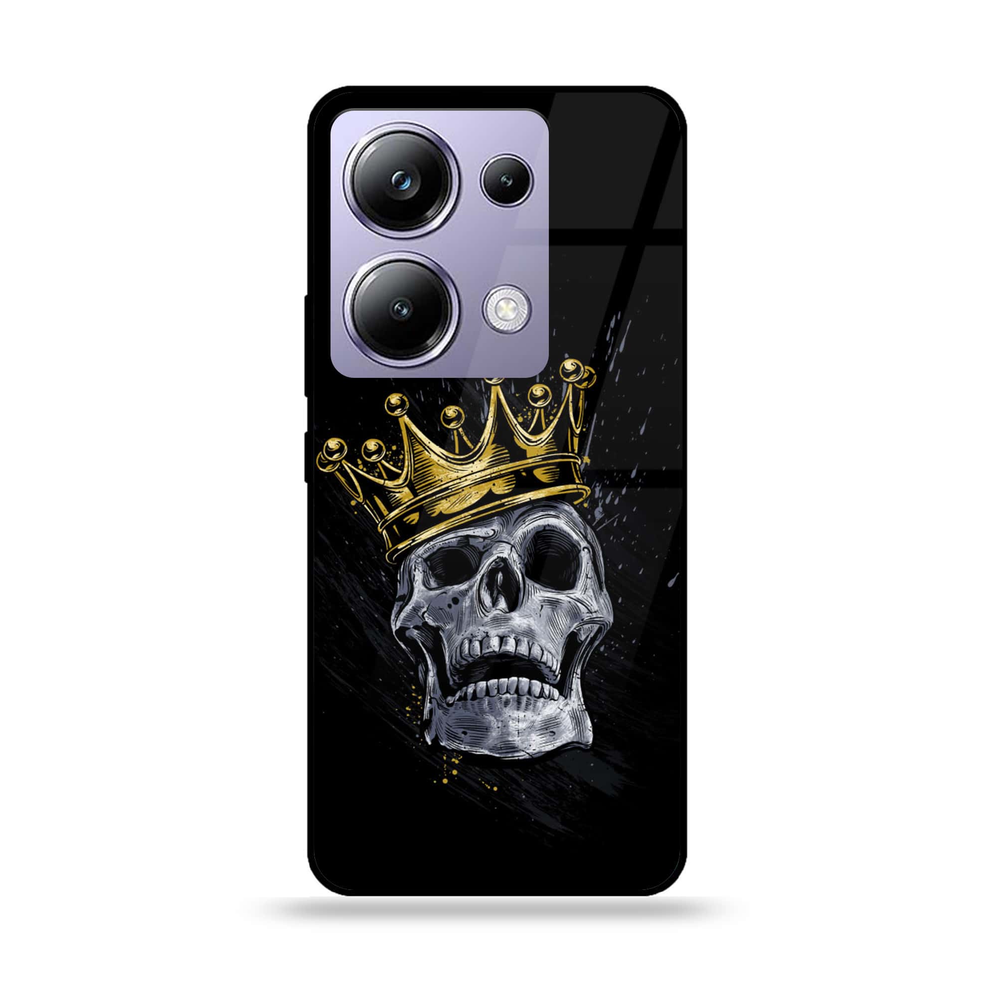 POCO M6 Pro - King Series V 2.0 - Premium Printed Glass soft Bumper shock Proof Case