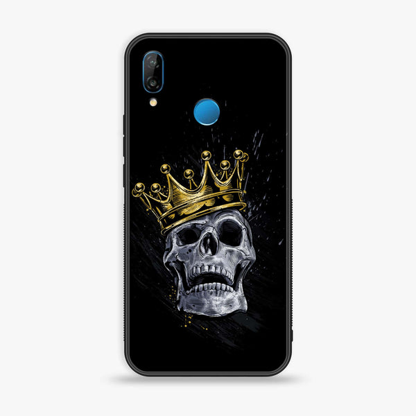 Huawei Y9 (2019) - King Design 5 - Premium Printed Glass soft Bumper shock Proof Case CS-13606