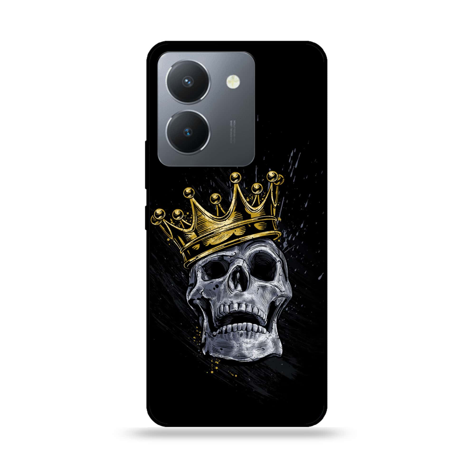 Vivo Y36 - King Series - Premium Printed Glass soft Bumper shock Proof Case