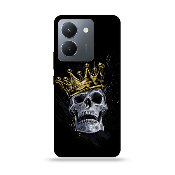 Vivo Y36 - King Design 8  - Premium Printed Glass soft Bumper shock Proof Case CS-39681