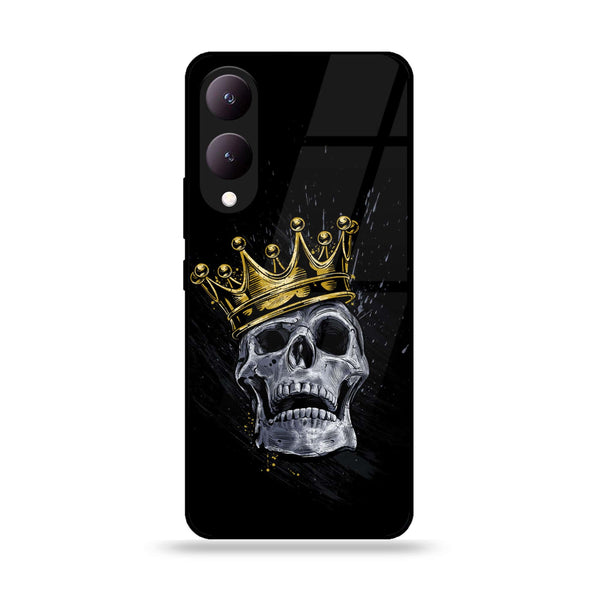 Vivo Y17S - King Series V 2.0 Design 5 - Premium Printed Glass soft Bumper shock Proof Case CS-26054