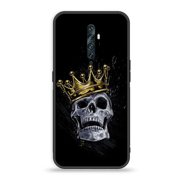 OPPO Reno 2f/2Z -King V2.0 Design 5- Premium Printed Glass soft Bumper shock Proof Case CS-11099