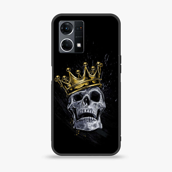 Oppo F21 Pro 4G King Series V 2.0  Design 5 Premium Printed Glass soft Bumper shock Proof Case CS-20462