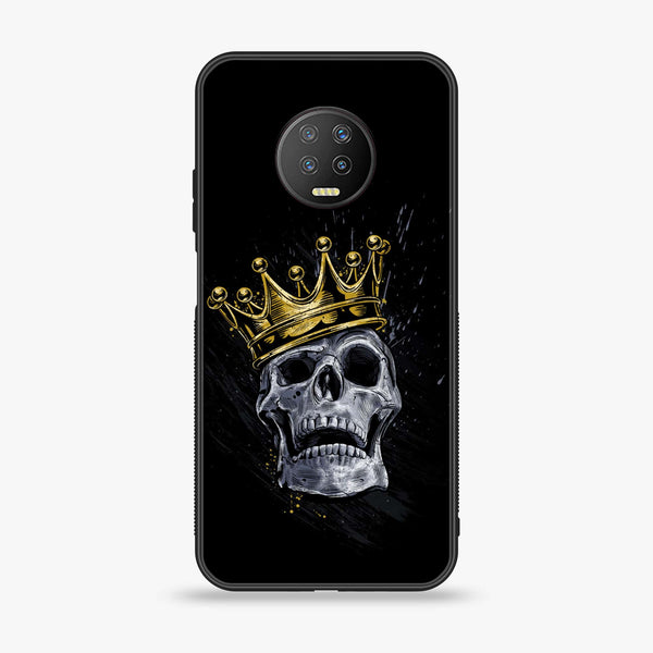 Infinix Note 7 - king Series V 2.0 Design 5  - Premium Printed Glass soft Bumper shock Proof Case  CS-32841