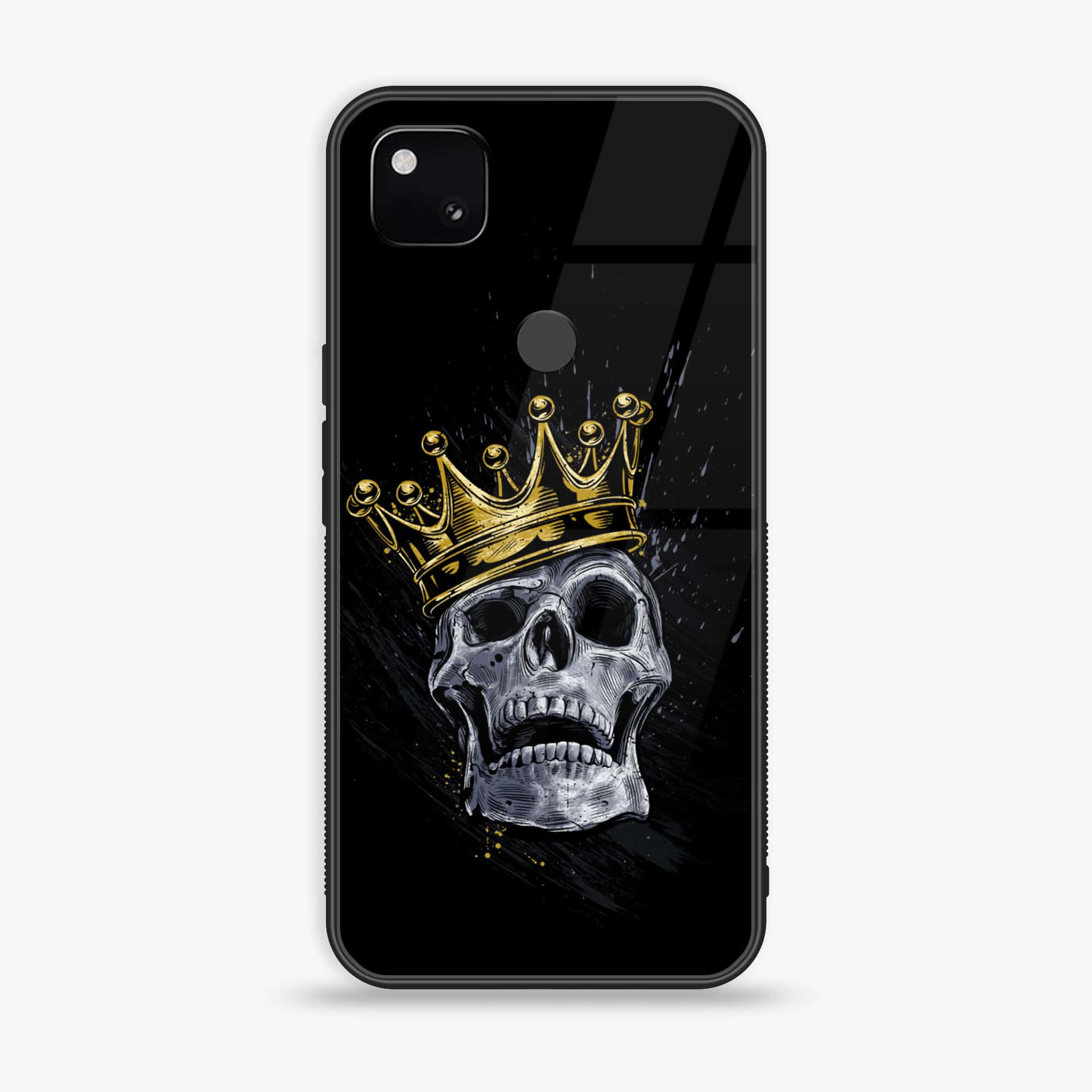 Google Pixel 4A - King Series V 2.0 - Premium Printed Glass soft Bumper shock Proof Case