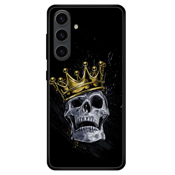 Samsung Galaxy A15 - King V 2.0 Design 5  - Premium Printed Glass soft Bumper shock Proof Case CS-14759