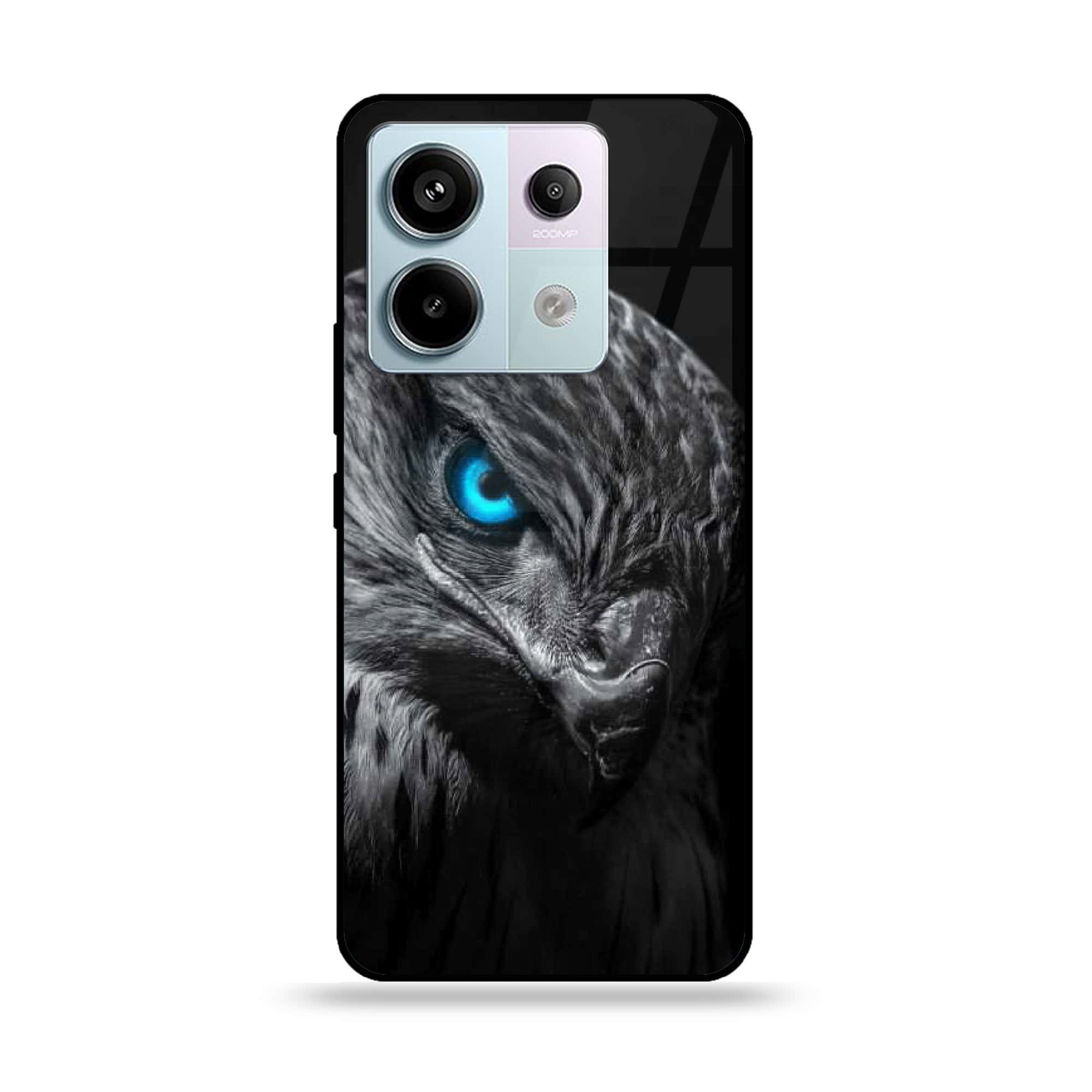 Redmi Note 13 - Black Art Series - Premium Metal Printed soft Bumper shock Proof Case