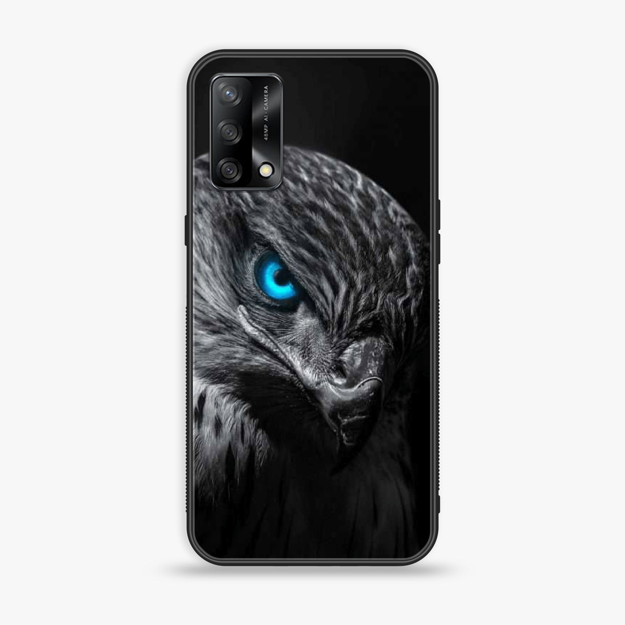 Oppo F19s  - Black Art Series - Premium Metal Printed soft Bumper shock Proof Case