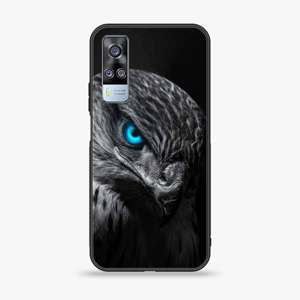 Vivo Y31  - Black Art Design 2 - Premium Printed Glass soft Bumper shock Proof Case CS-21153