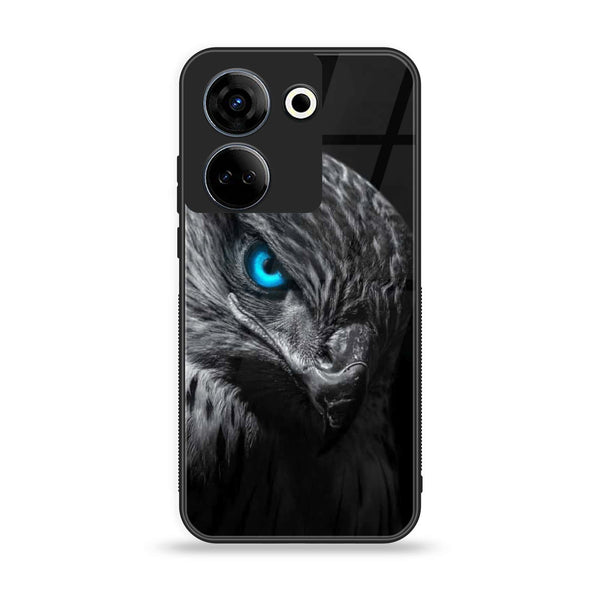 Tecno Camon 20/ 20 Pro - Black Art Design 2 - Premium Printed Glass soft Bumper shock Proof Case  CS-25943