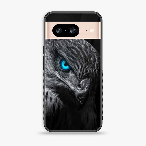 Google Pixel 8 - Black Art Design 2  - Premium Printed Glass soft Bumper shock Proof Case CS-27030