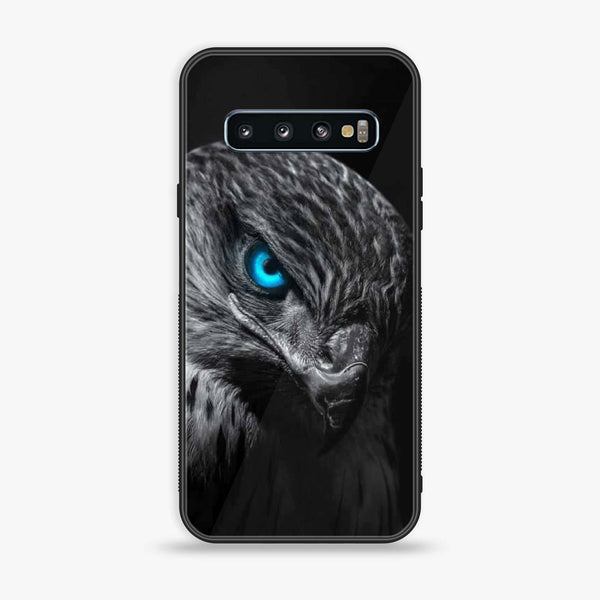 Samsung Galaxy S10 - Black Art Design 2 - Premium Printed Glass soft Bumper shock Proof Case CS-28543