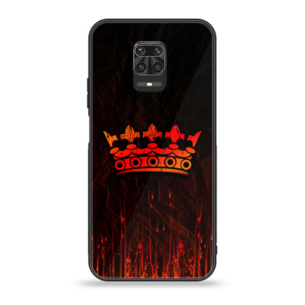 Xiaomi Redmi Note 9S - King V 2.0 Design 4 - Premium Printed Glass soft Bumper shock Proof Case CS-23256