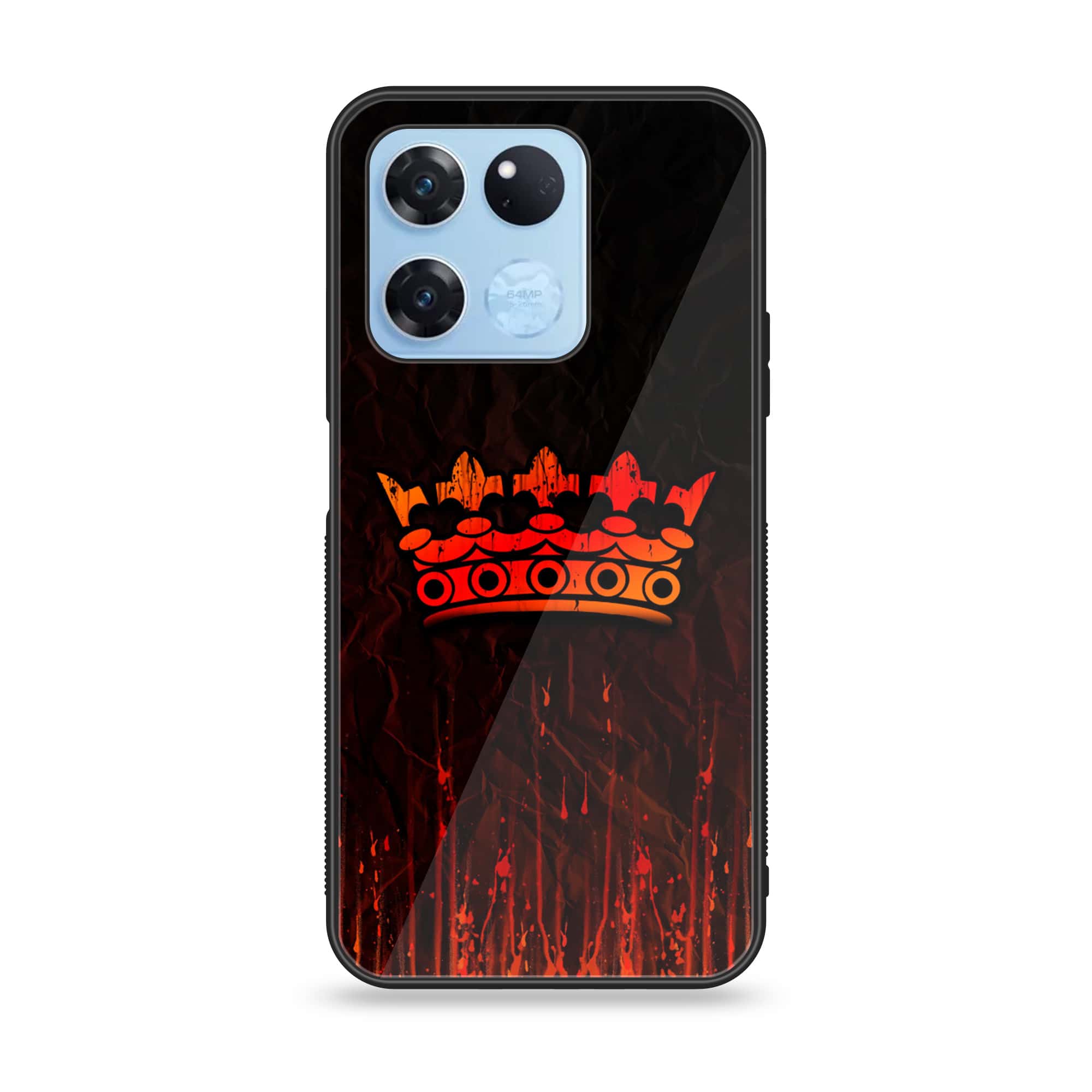 OnePlus Ace Racing - King Series V 2.0 - Premium Printed Glass soft Bumper shock Proof Case