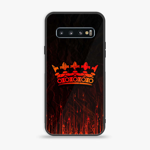 Samsung Galaxy S10 - King V 2.0 Design 4 - Premium Printed Glass soft Bumper shock Proof Case CS-9395