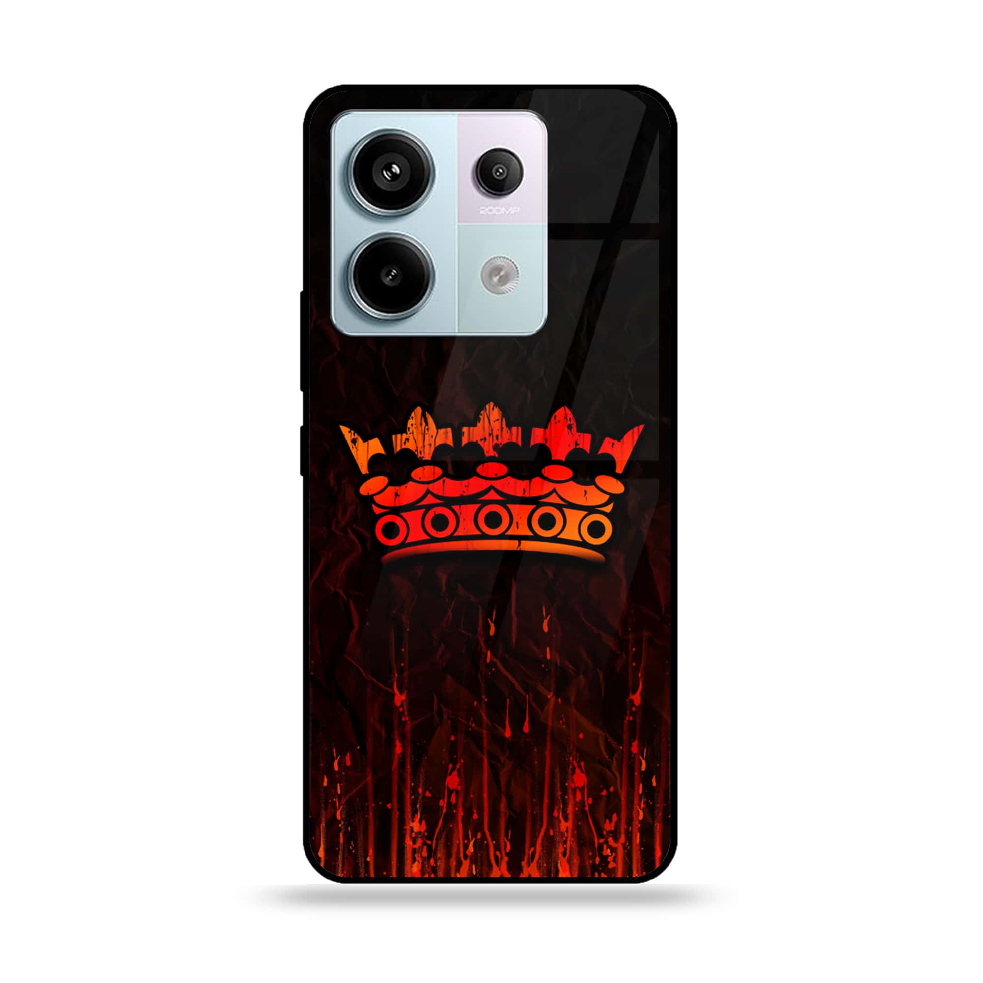 Redmi Note 13 - King Series V 2.0 - Premium Metal Printed soft Bumper shock Proof Case
