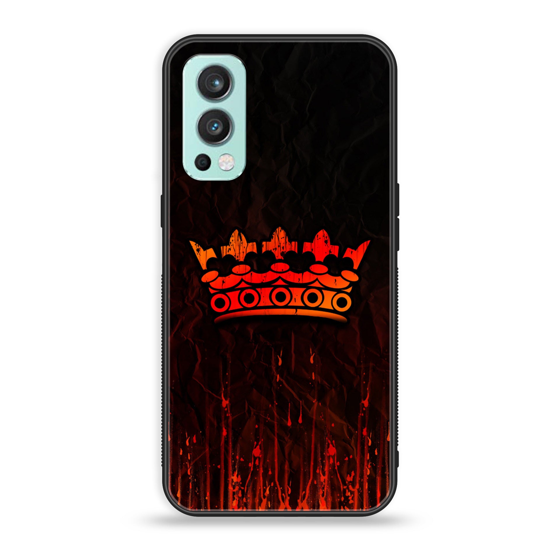 OnePlus Nord 2 5G - King Series V 2.0 - Premium Printed Glass soft Bumper shock Proof Case