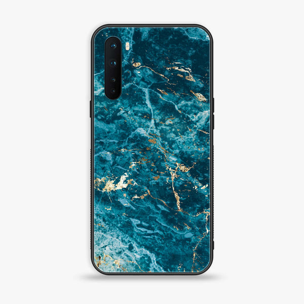 OnePlus Nord - Blue Marble Series V 2.0 - Premium Printed Glass soft Bumper shock Proof Case