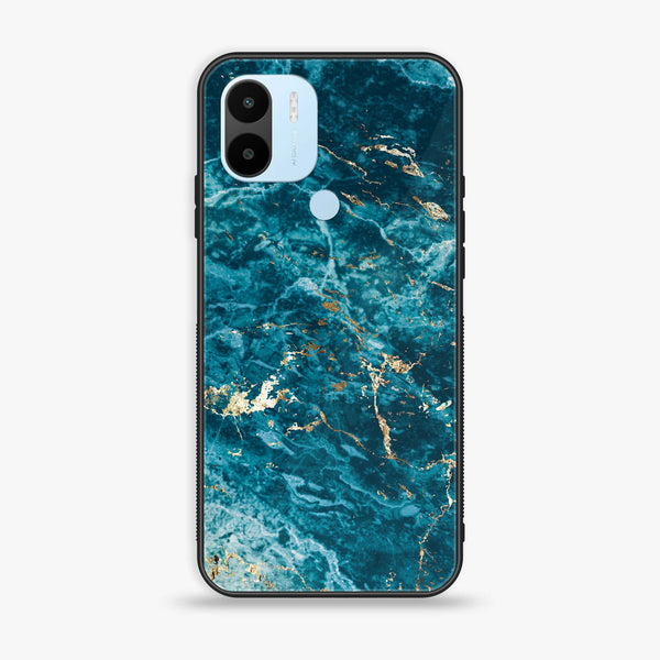 Xiaomi Redmi A2 Plus - Blue Marble V 2.0 Series - Premium Printed Glass soft Bumper shock Proof Case