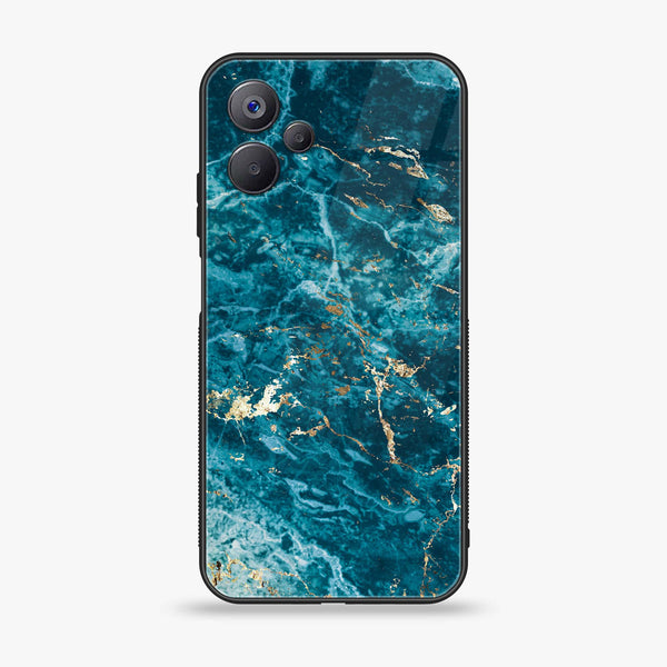 Realme 10 5G - Blue Marble Series V 2.0 - Premium Printed Glass soft Bumper shock Proof Case