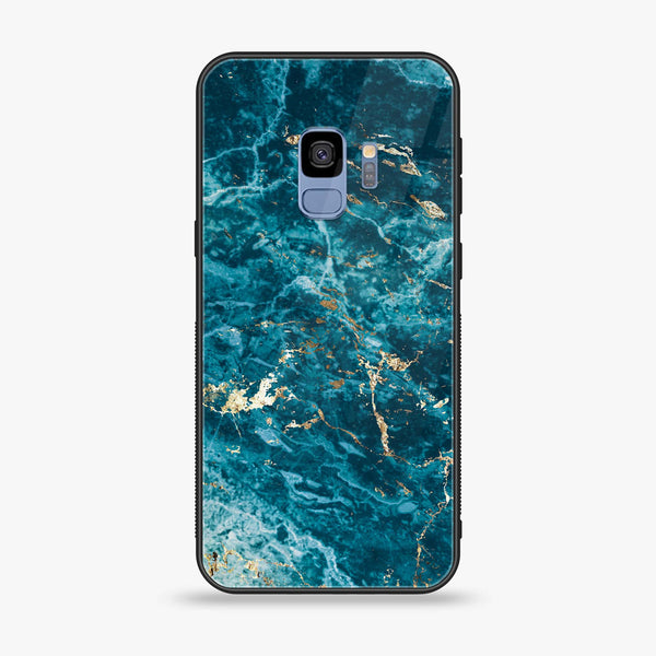 Galaxy S9 - Blue Marble V 2.0 Design 1 - Premium Printed Glass soft Bumper shock Proof Case  CS-25184