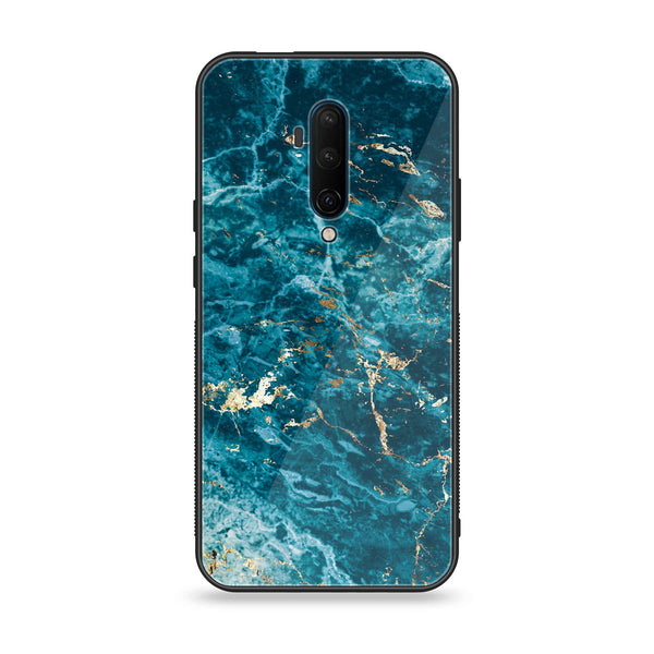 OnePlus 7T Pro - Blue Marble Series V 2.0 - Premium Printed Glass soft Bumper shock Proof Case