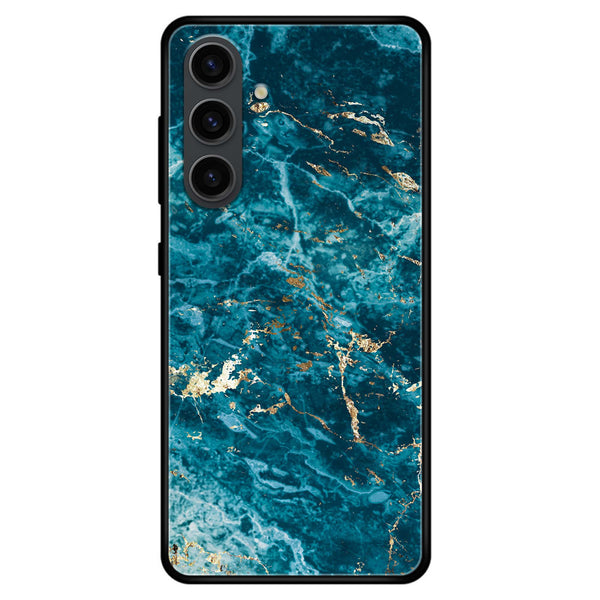 Samsung Galaxy S23 - Blue Marble Series V 2.0 - Premium Metal Printed soft Bumper shock Proof Case