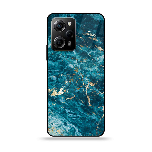 Xiaomi Poco X5 Pro - Blue Marble Series V 2.0 - Premium Printed Glass soft Bumper shock Proof Case