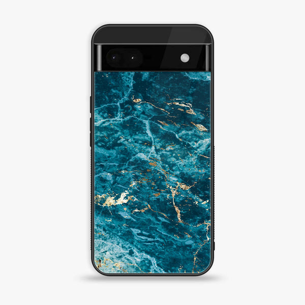 Google Pixel 6A - Blue Marble Series V 2.0 - Premium Printed Glass soft Bumper shock Proof Case