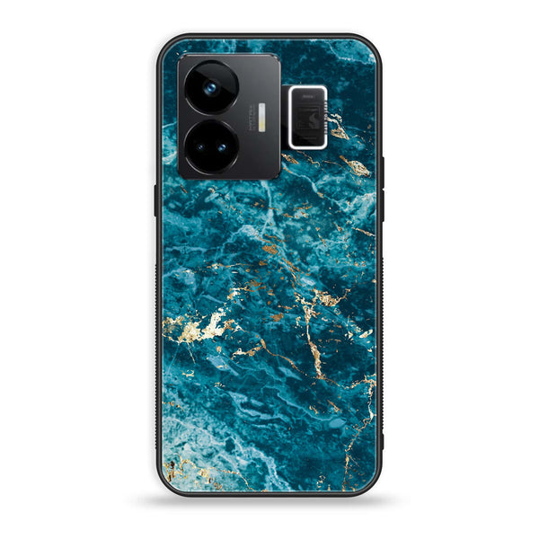 Realme GT3 - Blue Marble Series V 2.0 - Premium Printed Glass soft Bumper shock Proof Case