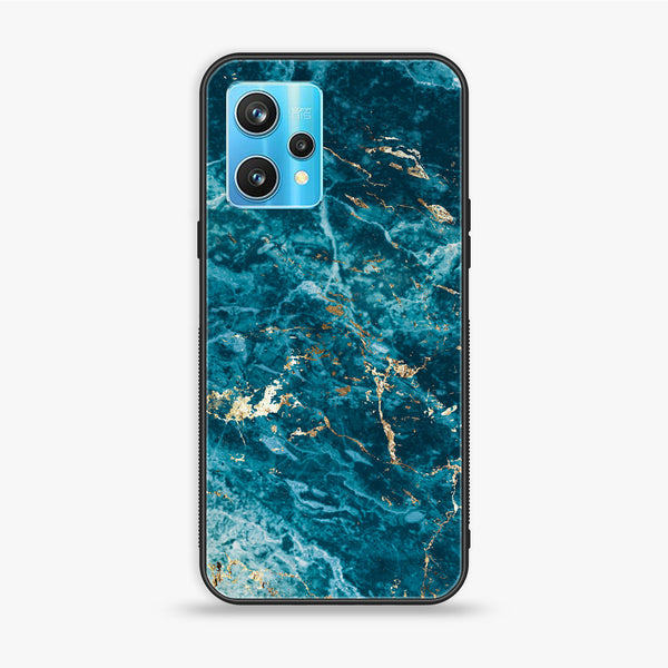 Realme 9 Pro Plus / Realme 9 4G  - Blue Marble  V 2.0 Design 10  - Premium Printed Glass soft Bumper shock Proof Case  CS-25602