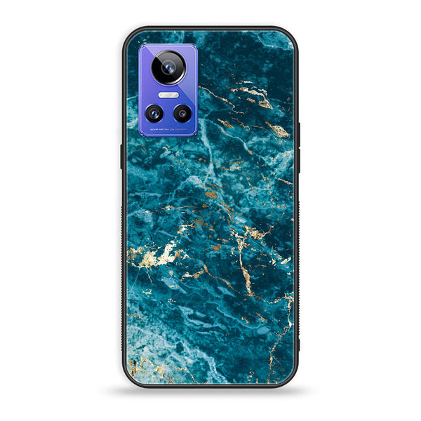 Realme GT Neo 3 - Blue Marble Series V 2.0 - Premium Printed Glass soft Bumper shock Proof Case