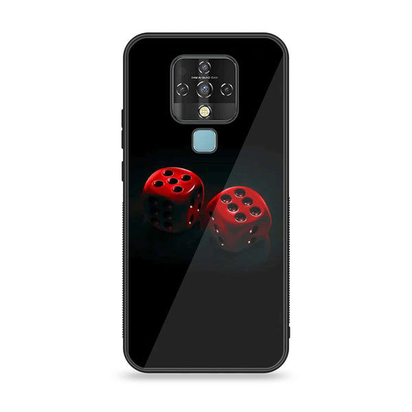 Tecno Camon 16 - Black Art Design 3 - Premium Printed Glass soft Bumper shock Proof Case CS-14032