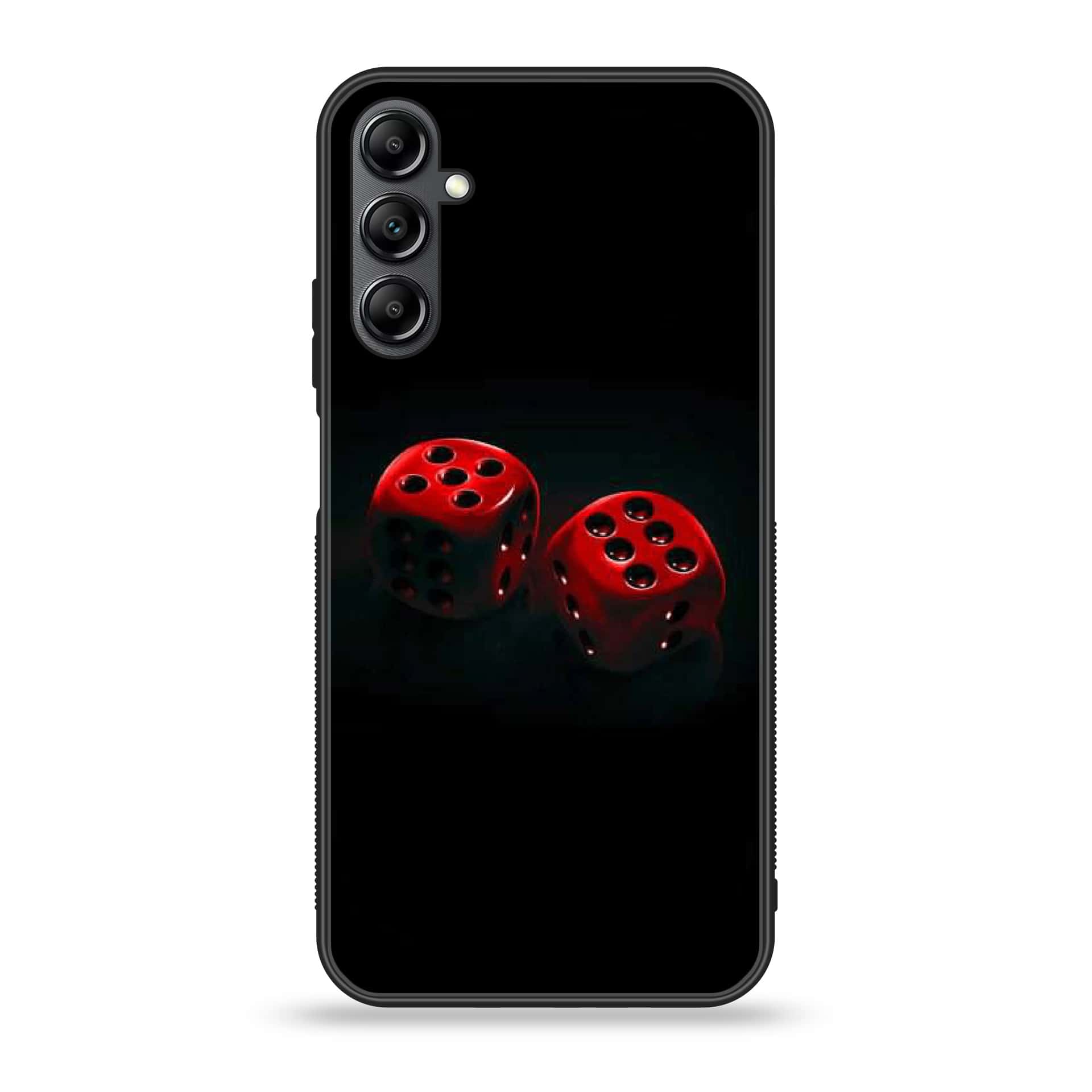 Samsung Galaxy A25 - Black Art Series - Premium Printed Glass soft Bumper shock Proof Case