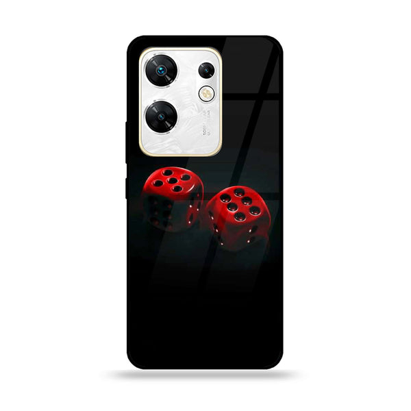 Infinix Zero 30 4G - Black Art Design 3- Premium Printed Glass soft Bumper shock Proof Case CS-11652 CS-11662 CS-12921 CS-14354