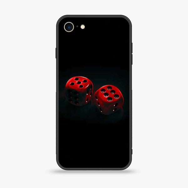 iPhone 7 / 8 - Black Art  Design 3 - Premium Printed Glass soft Bumper shock Proof Case CS-22075