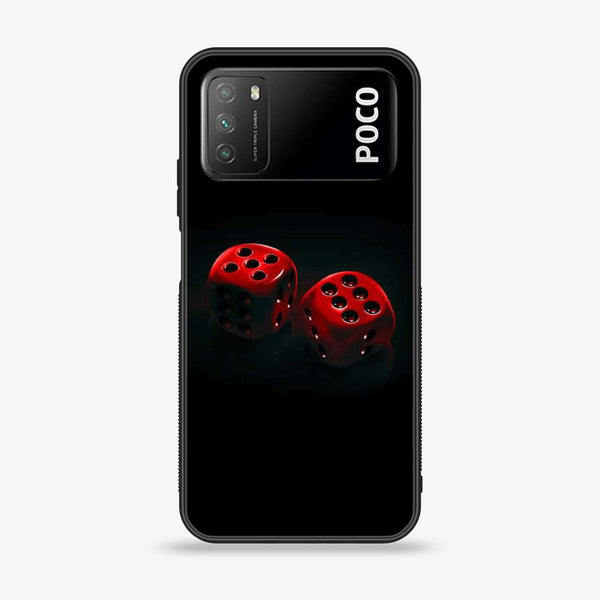 Xiaomi Poco M3 - Black Art Design 3 - Premium Printed Glass soft Bumper shock Proof Case CS-28586