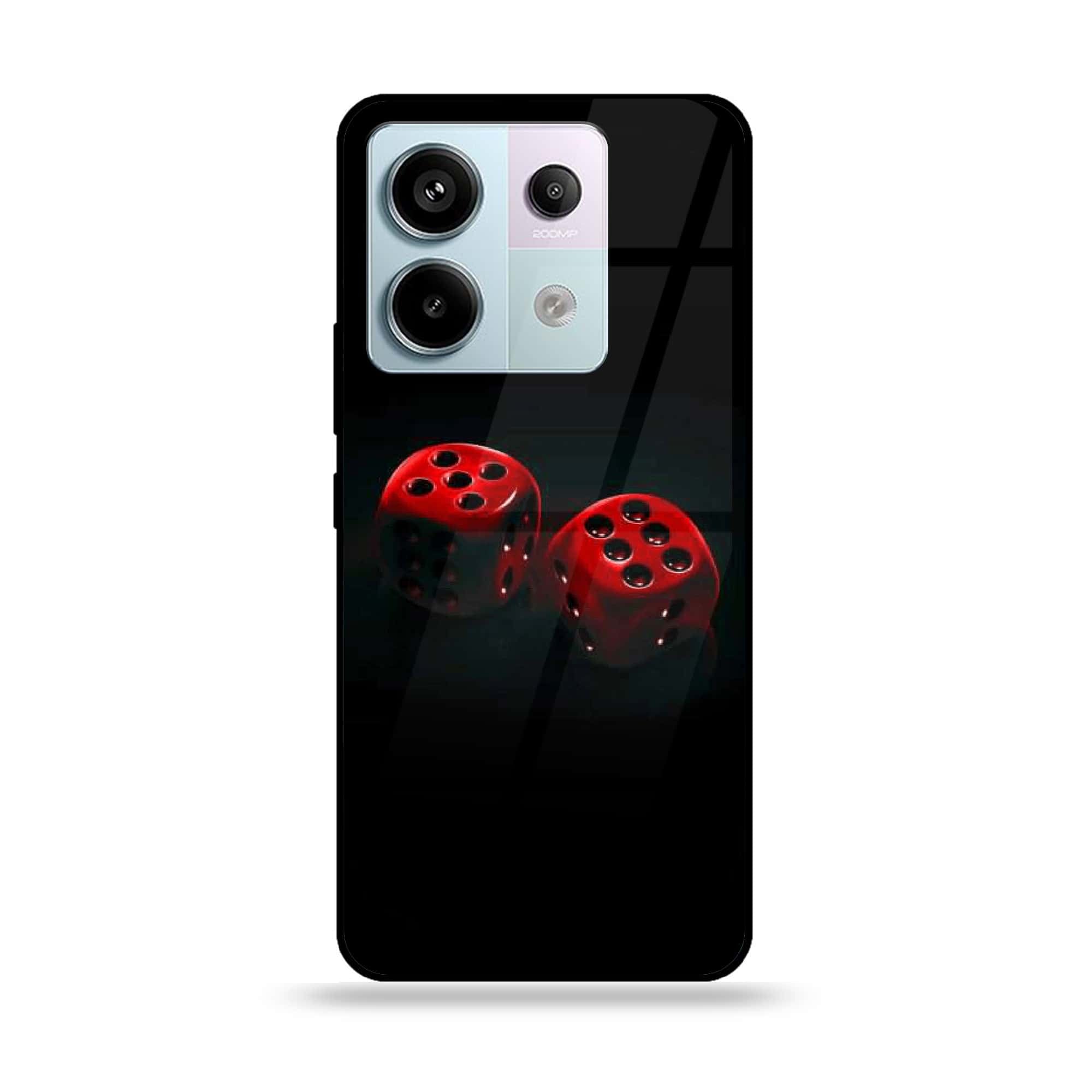 Redmi Note 13 - Black Art Series - Premium Metal Printed soft Bumper shock Proof Case