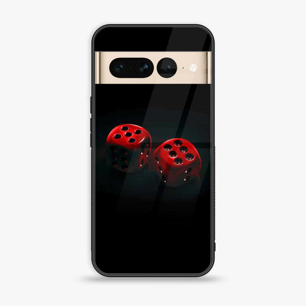 Google Pixel 7 Pro - Black Art  Design 3  - Premium Printed Glass soft Bumper shock Proof Case  CS-26328