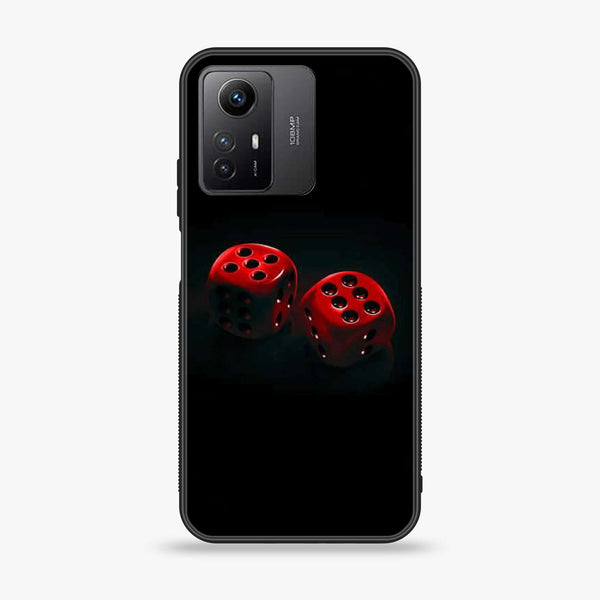 Xiaomi Redmi Note 12S - Black Art Design 3- Premium Printed Glass soft Bumper shock Proof Case CS-12672
