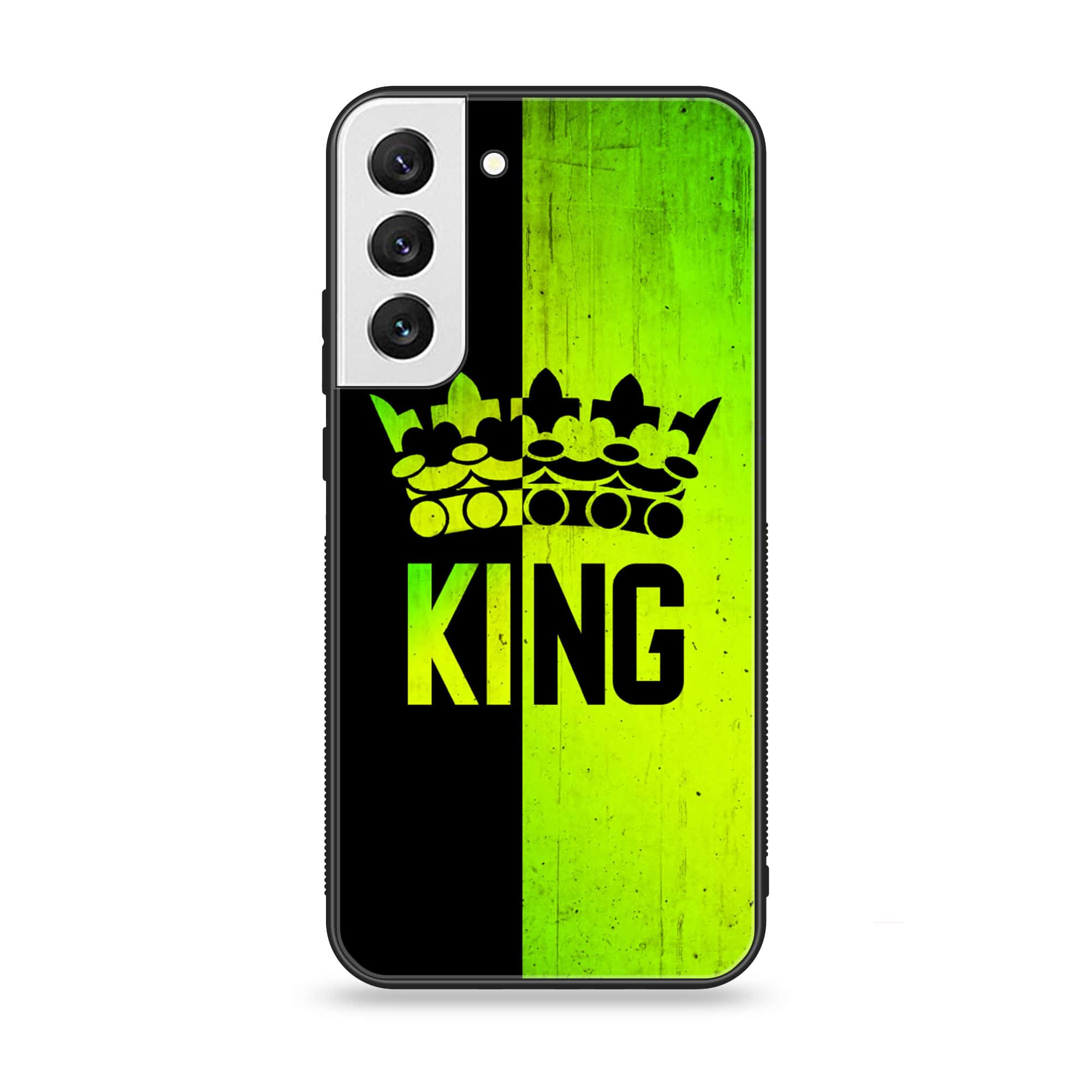 Samsung Galaxy S21 FE - King Series V2.0 - Premium Printed Glass soft Bumper shock Proof Case