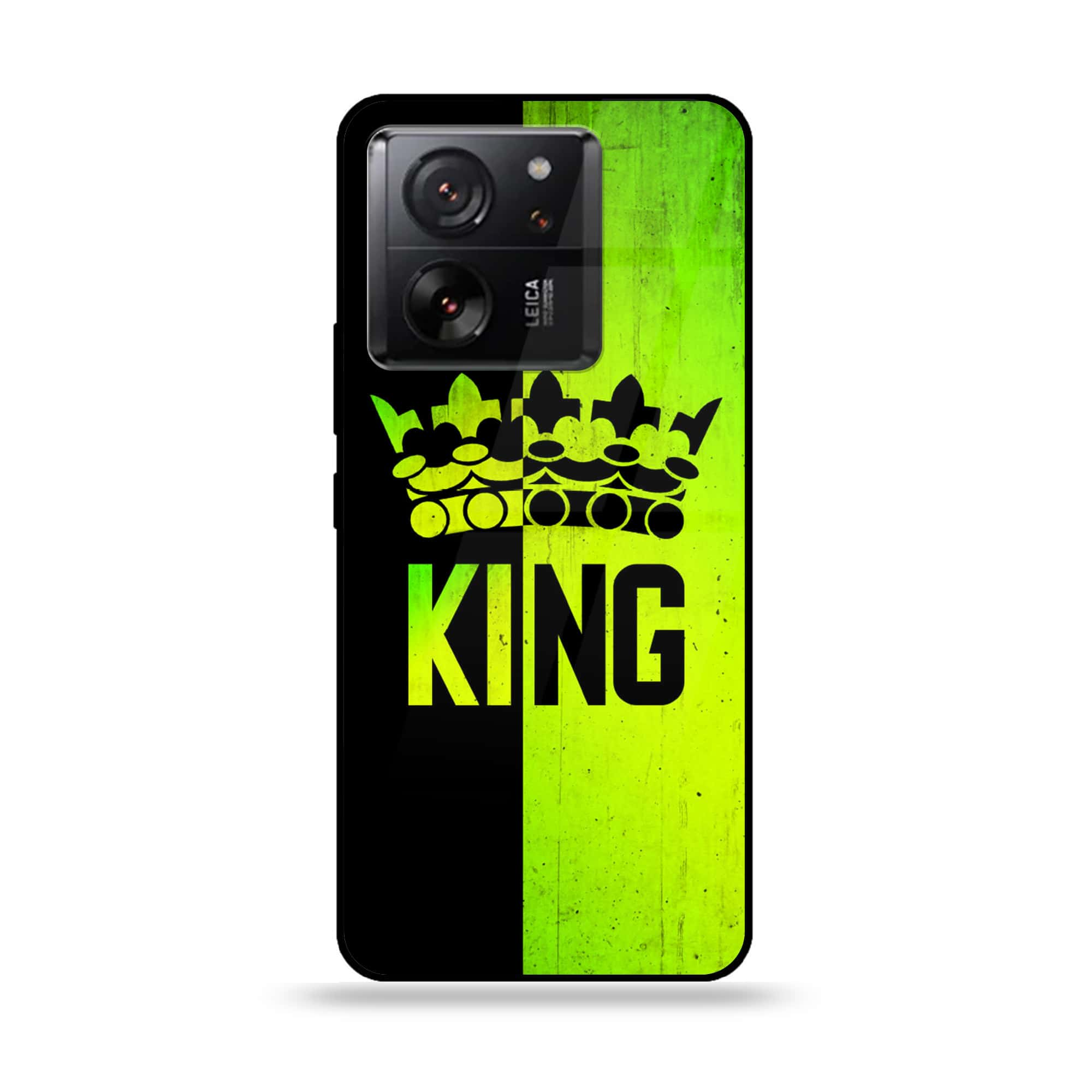 Xiaomi 13T Pro - King Series V 2.0 - Premium Printed Glass soft Bumper shock Proof Case