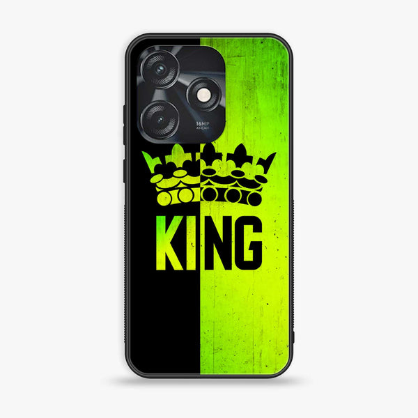 Tecno Spark 10C - King Design 3 V 2.0 - Premium Printed Glass soft Bumper shock Proof Case CS-8130