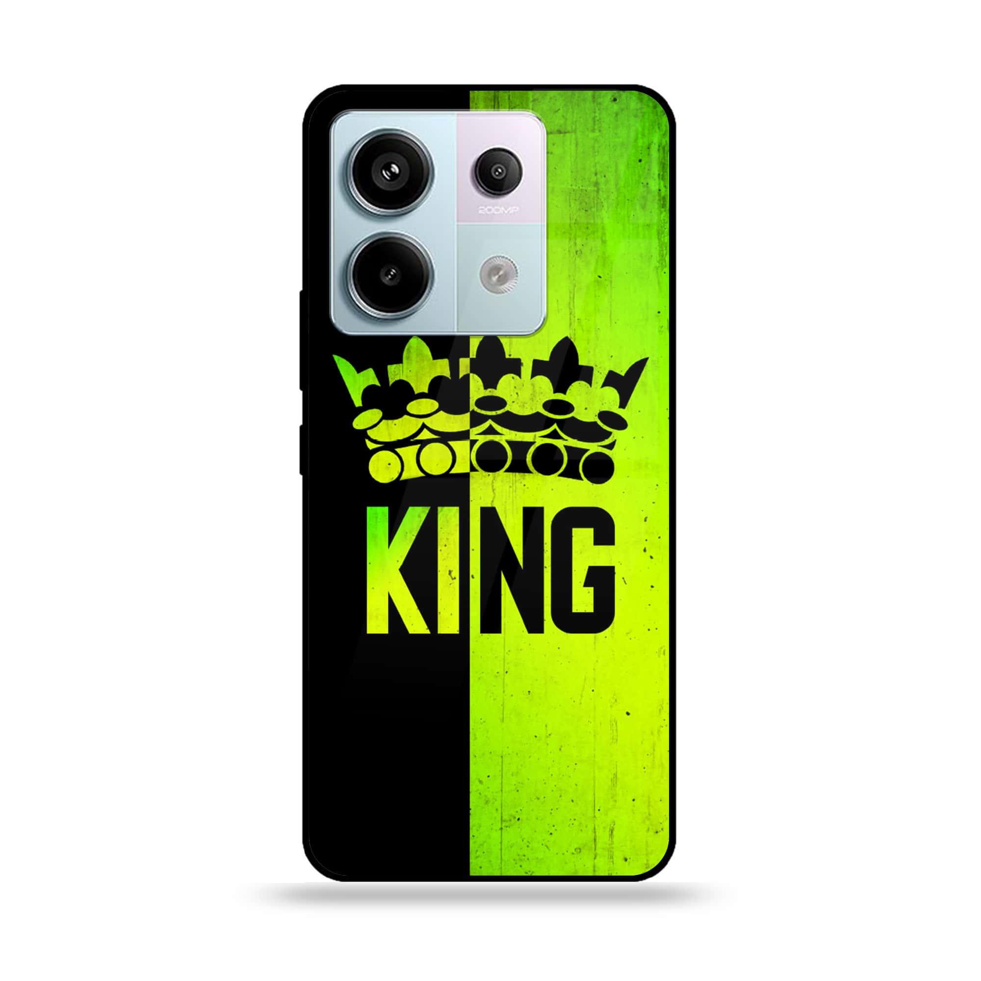 Redmi Note 13 - King Series V 2.0 - Premium Metal Printed soft Bumper shock Proof Case