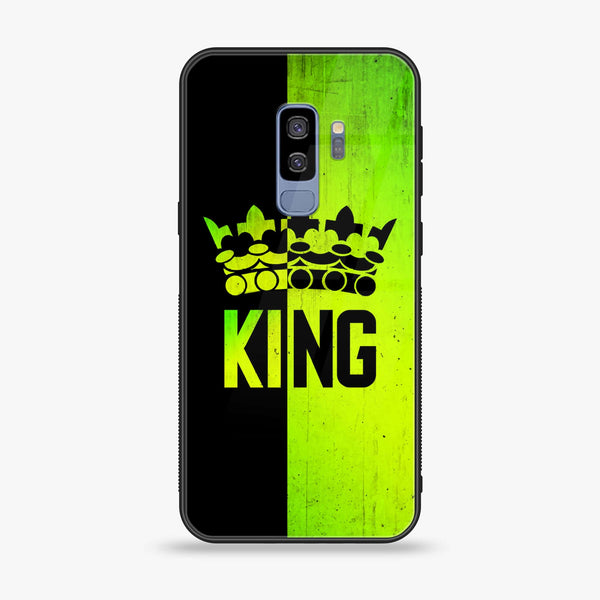 Samsung Galaxy S9 Plus - King Design 3 V 2.0 - Premium Printed Glass soft Bumper shock Proof Case CS-19966