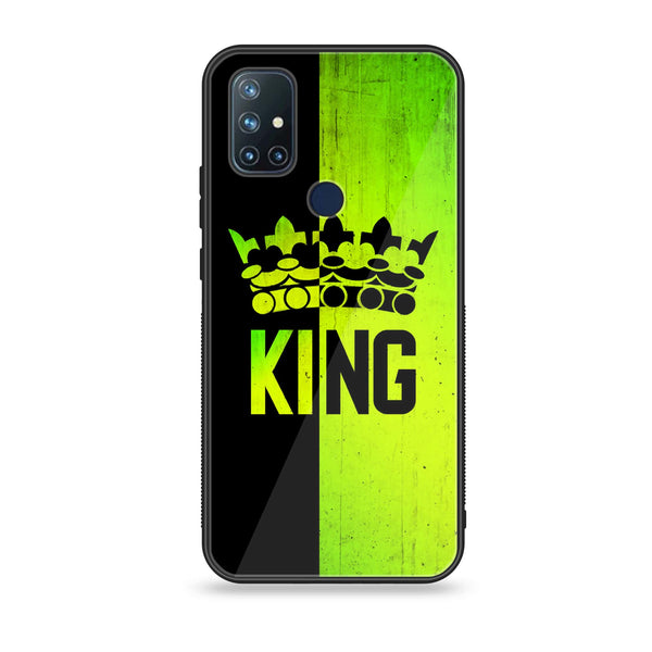 OnePlus Nord N10 -King Series - Design 3 Premium Printed Glass soft Bumper shock Proof Case CS-20314