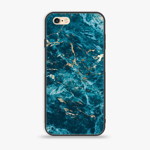 iPhone 6 - Blue Marble Design 8 V 2.0 - Premium Printed Glass soft Bumper shock Proof Case CS-20224