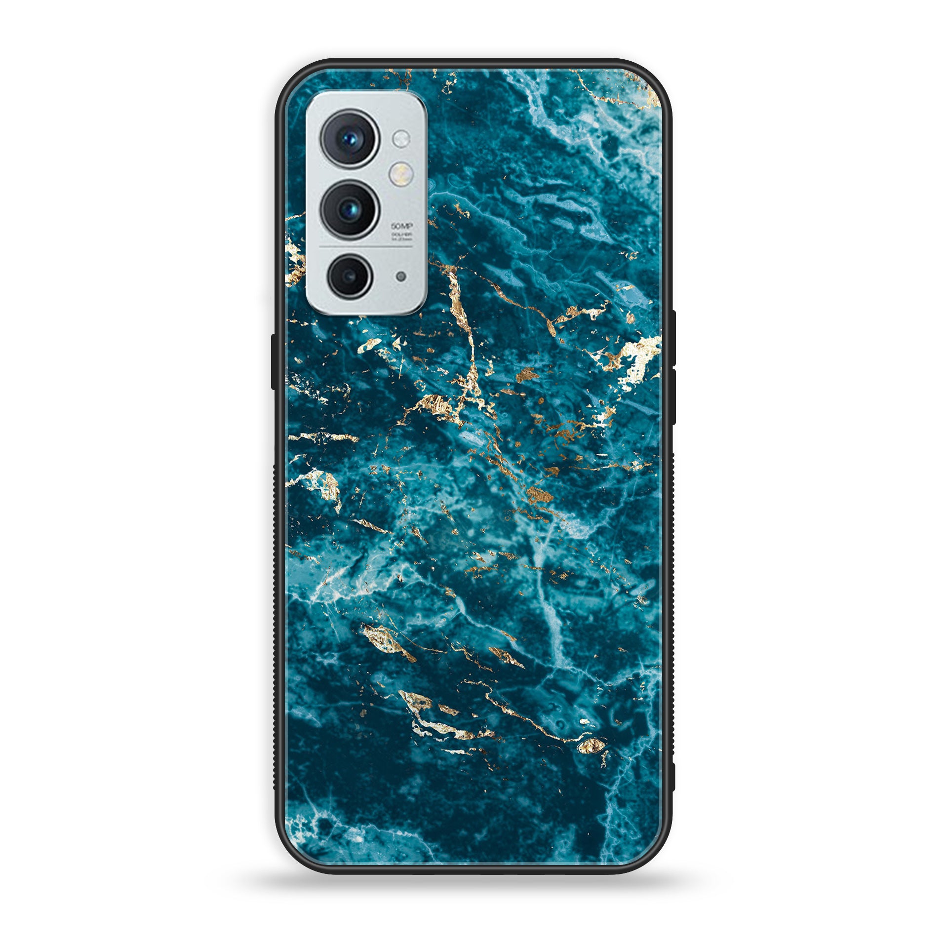 OnePlus 9RT 5G - Blue Marble Series V 2.0 - Premium Printed Glass soft Bumper shock Proof Case