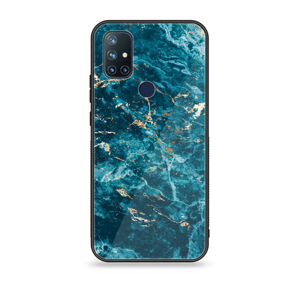 OnePlus Nord N10 -Blue Marble V 2.0 Series - Premium Printed Glass soft Bumper shock Proof Case